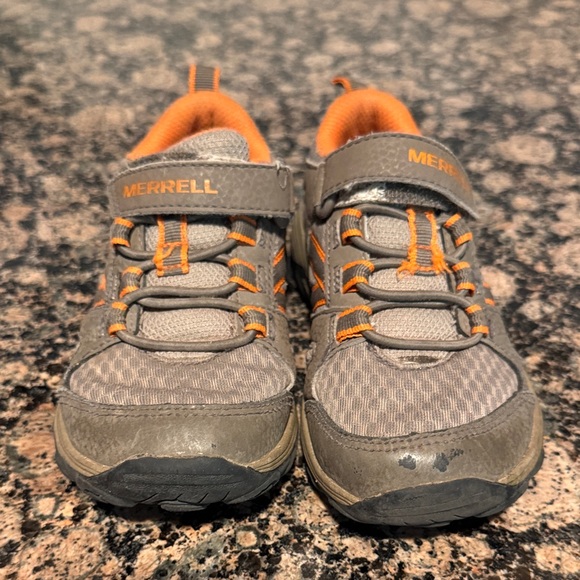 Merrell Kids' Sneakers in Gray and Orange - Picture 1 of 6